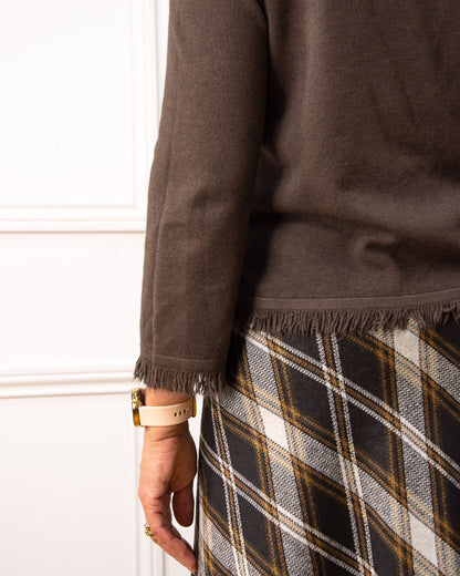 JERSEY MINIFLECOS MARRÓN