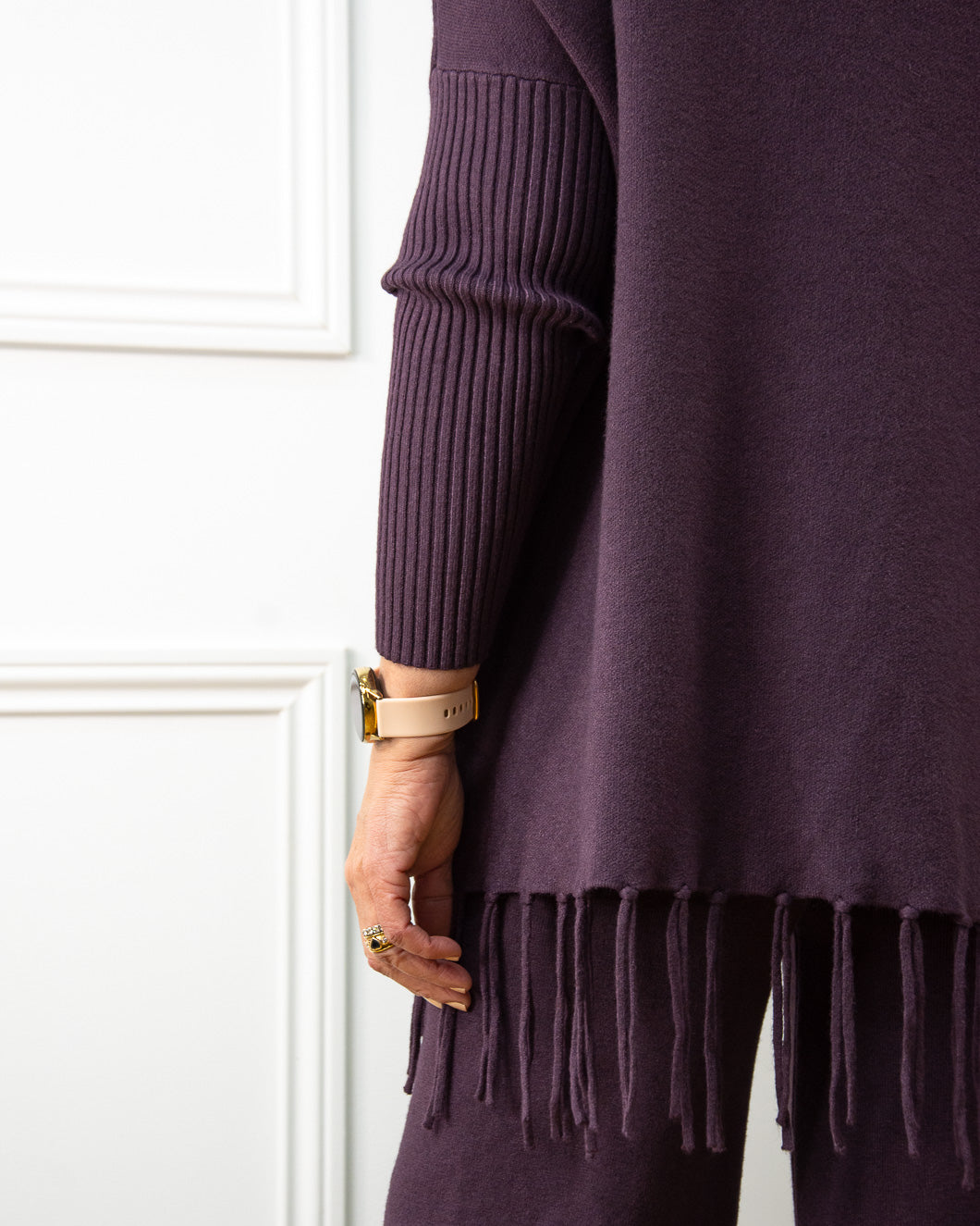 JERSEY OVER FLECOS BERENJENA