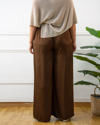 PANTALÓN RASO RECTO MARRÓN