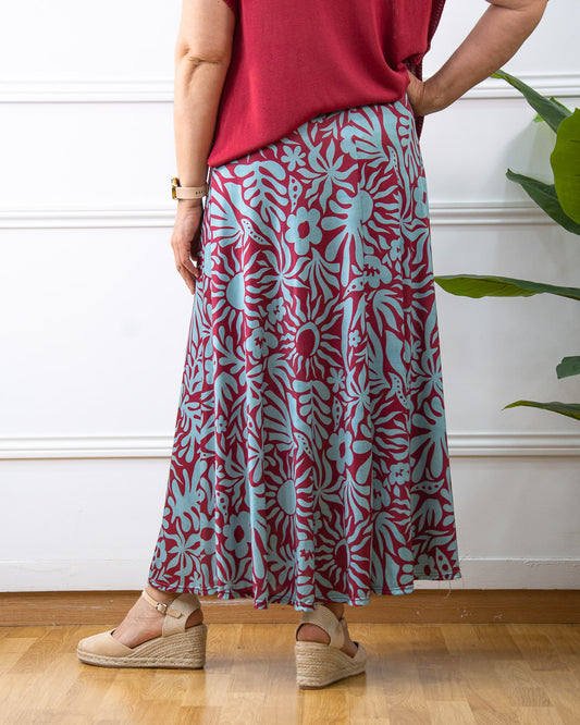 FALDA SOL FRESA