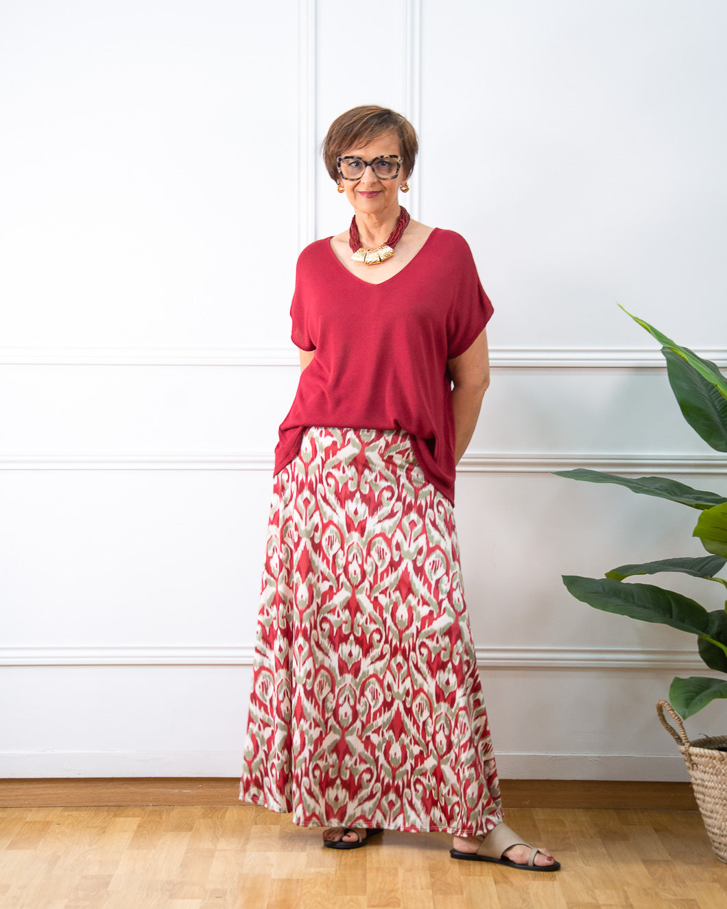 FALDA NINA FRESA