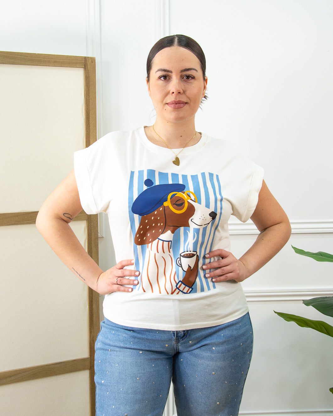 CAMISETA COFFEE BLANCO