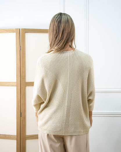 CHAQUETA VIOLETA BEIGE