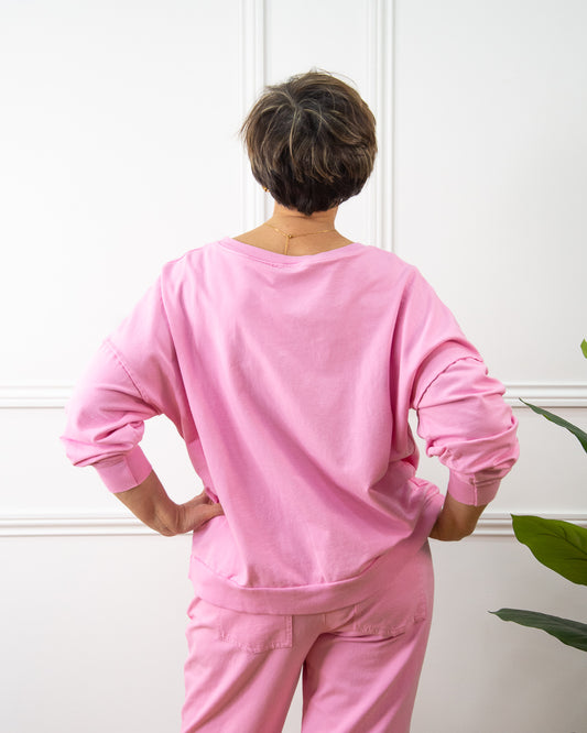 SUDADERA CALIFORNIA ROSA