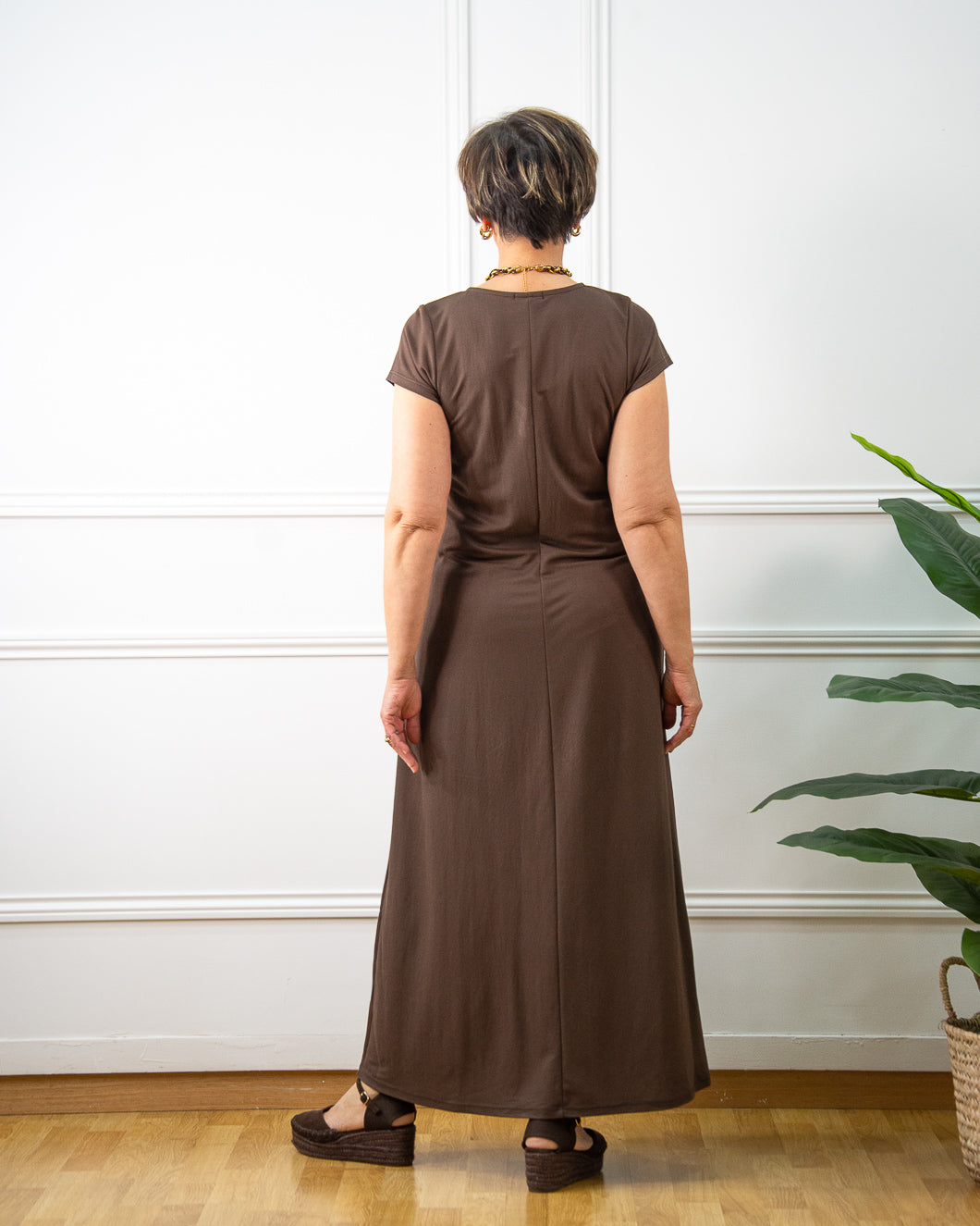 VESTIDO VENEZIA MARRÓN