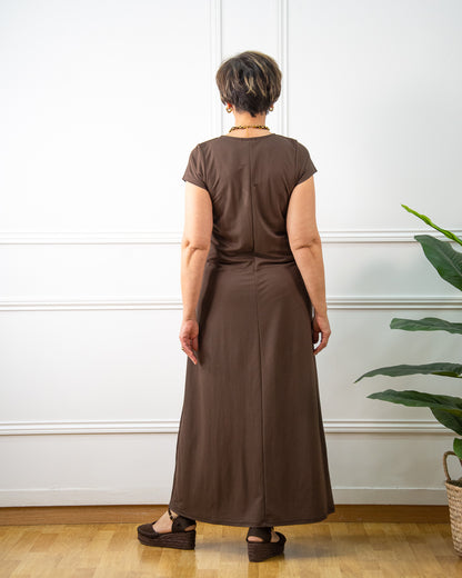 VESTIDO VENEZIA MARRÓN
