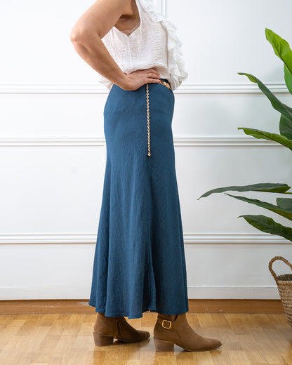 FALDA JAPAN AZUL PETRÓLEO