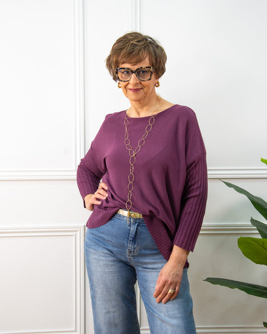 JERSEY PENNY BERENJENA