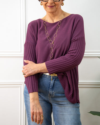JERSEY PENNY BERENJENA