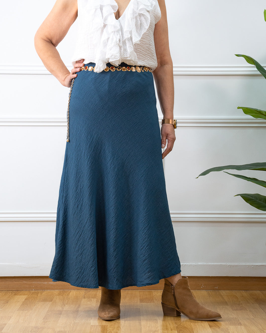 FALDA JAPAN AZUL PETRÓLEO