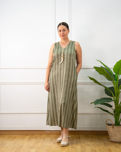 VESTIDO ESENCIA VERDE KAKI