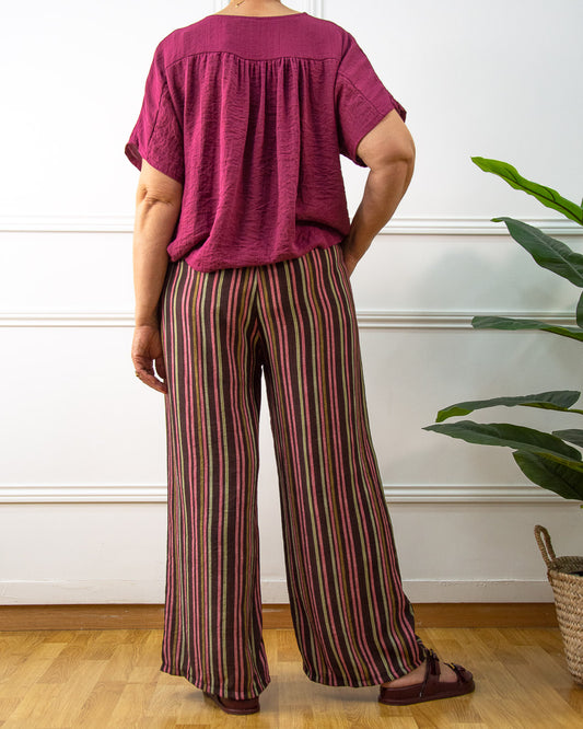 PANTALÓN INDIA GRANATE