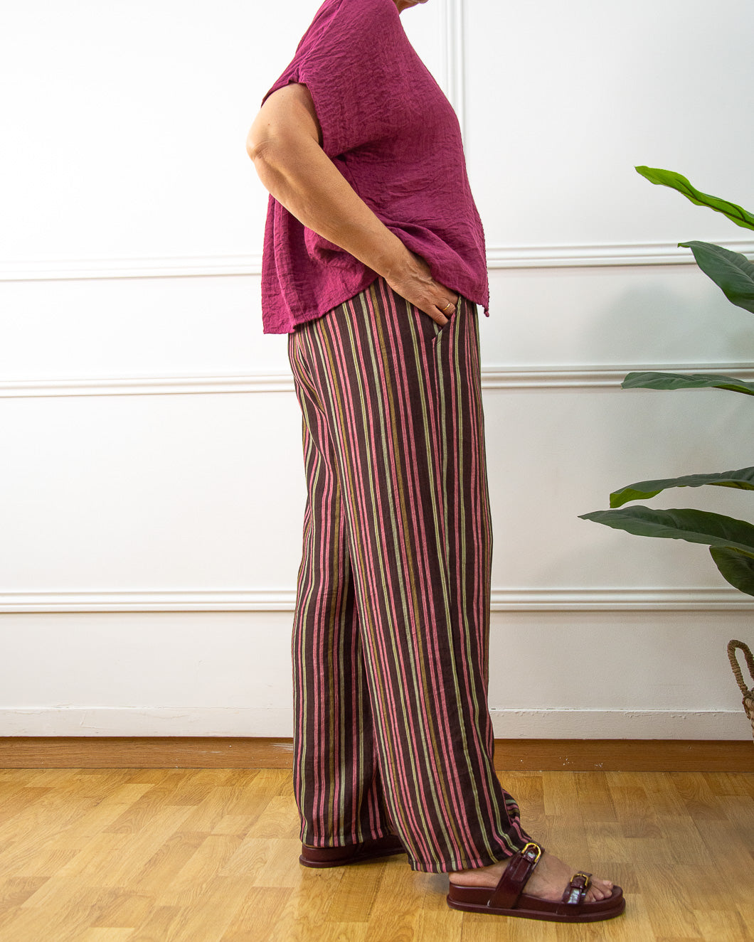 PANTALÓN INDIA GRANATE