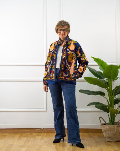 CHAQUETA SUZANI AZUL ELECTRICO
