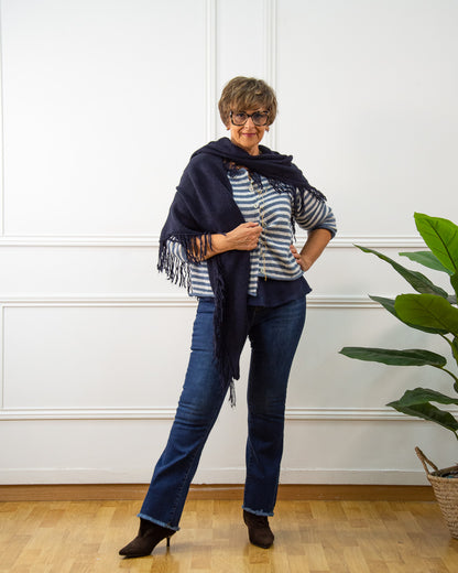 PONCHO FLECOS MARINO
