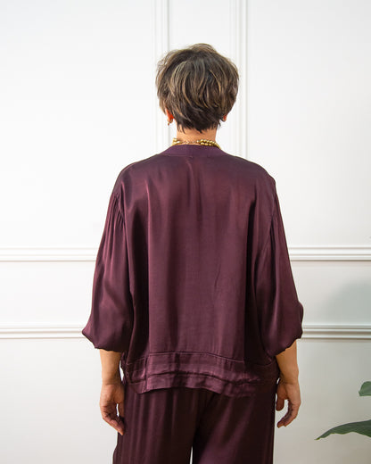 BOMBER RASO BERENJENA
