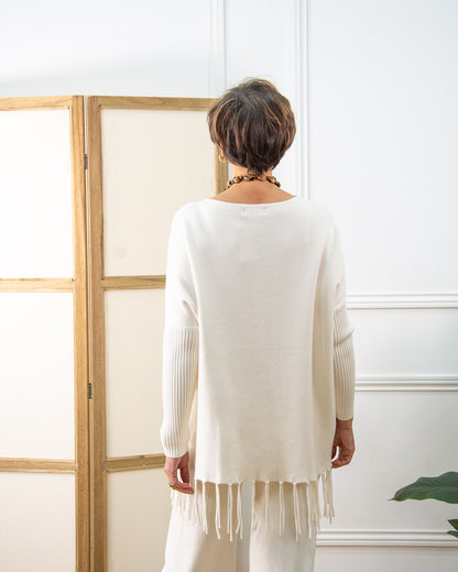 JERSEY OVER FLECOS BLANCO