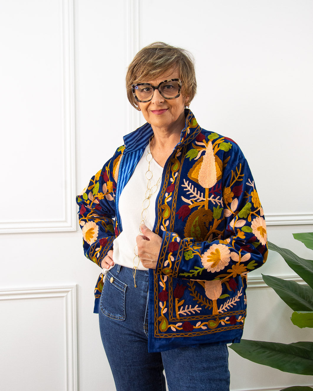 CHAQUETA SUZANI AZUL ELECTRICO