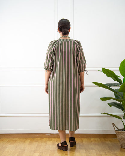 VESTIDO JIMENA VERDE KAKI