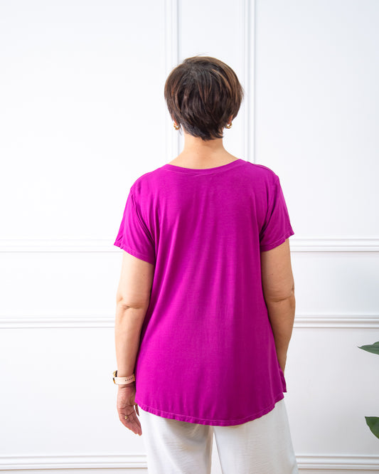 CAMISETA BOTONES BUGANVILLA