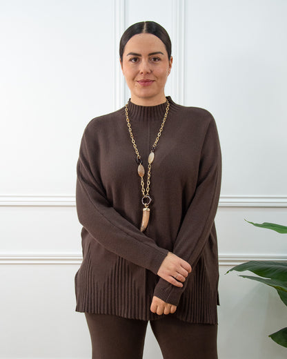 JERSEY CLOE PERKINS MARRÓN