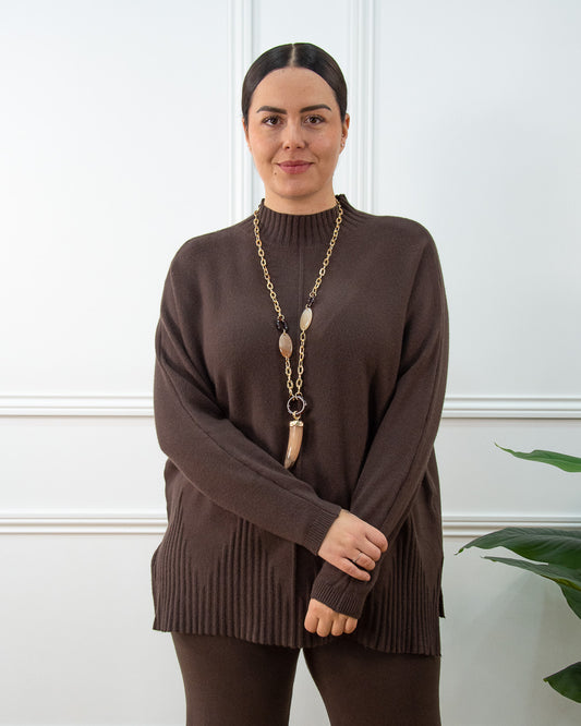 JERSEY CLOE PERKINS MARRÓN