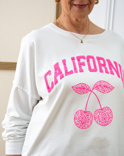 SUDADERA CALIFORNIA BLANCO