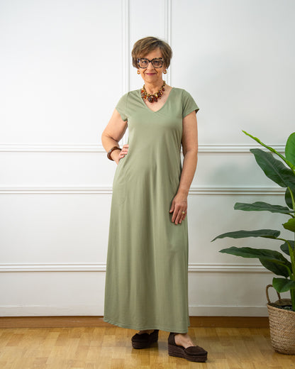 VESTIDO VENEZIA KAKI