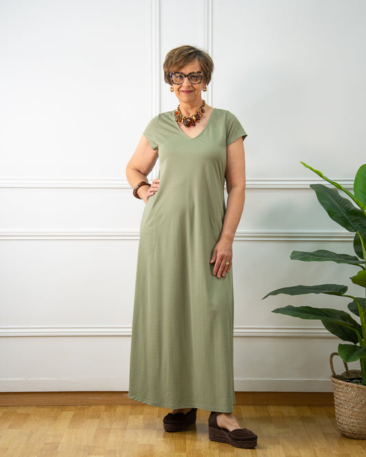 VESTIDO VENEZIA KAKI