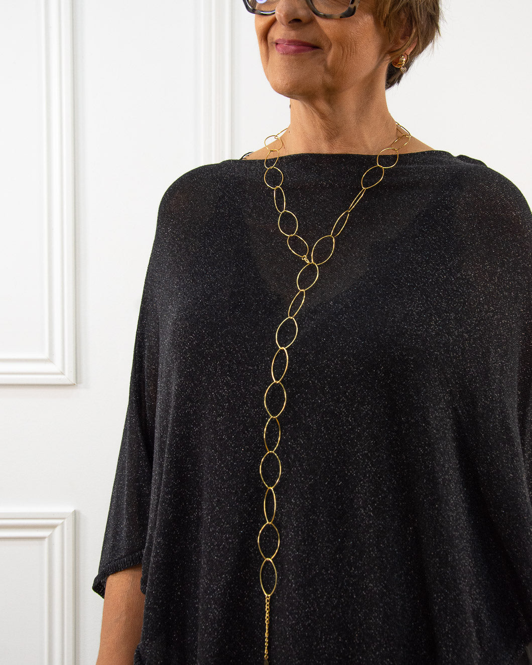 COLLAR AROS DORADO