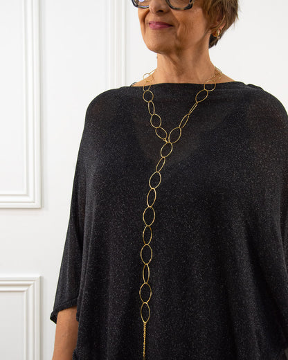 COLLAR AROS DORADO