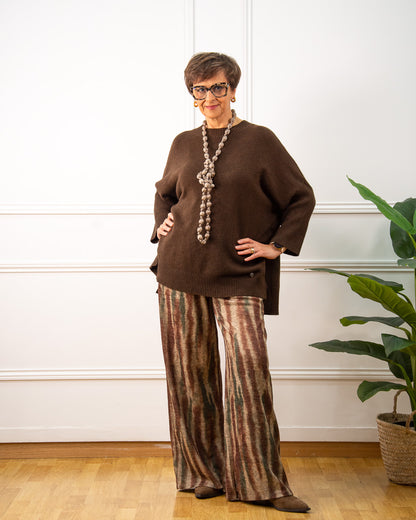 JERSEY BOTONES MARRÓN