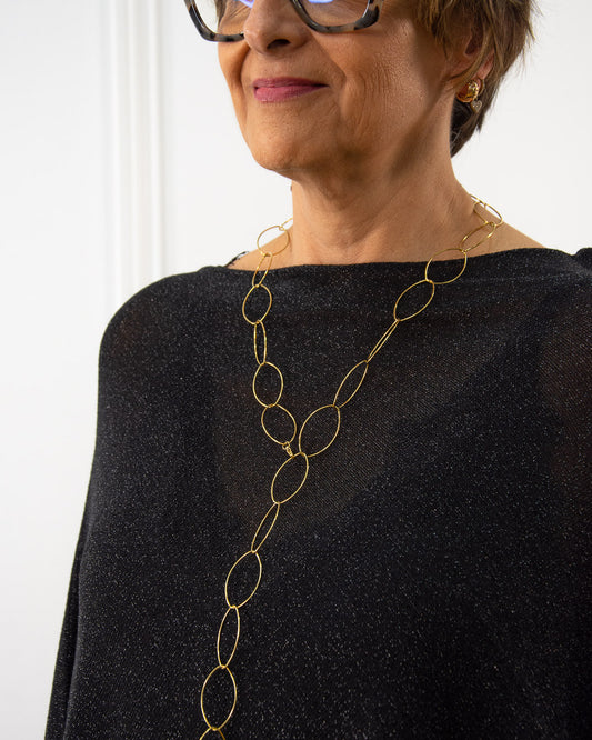 COLLAR AROS DORADO