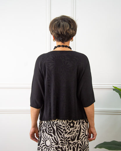 CHAQUETA BOTONES NEGRO