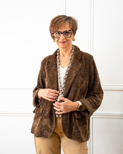 CHAQUETA PANA MARRÓN