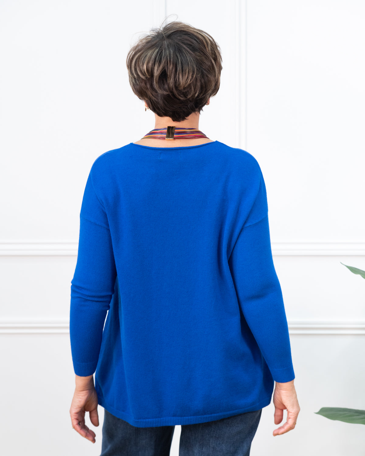 JERSEY BÁSICO CLOE AZUL ELÉCTRICO