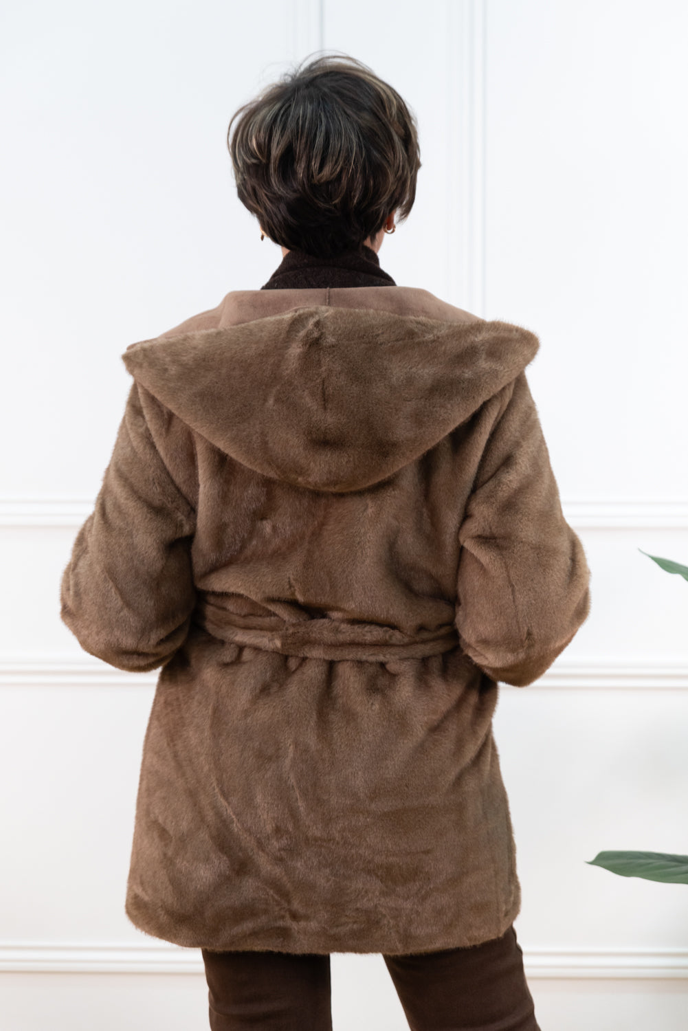 ABRIGO CAPUCHA CAMEL
