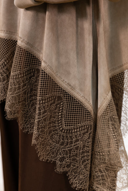 BLUSA GUIPUR TAUPE